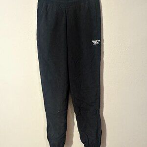 Reebok black tracksuit workout pants